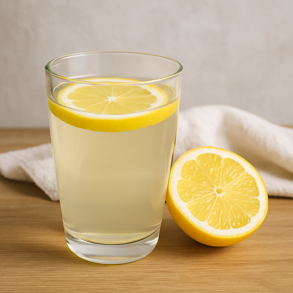 Agua tibia con limón en ayunas