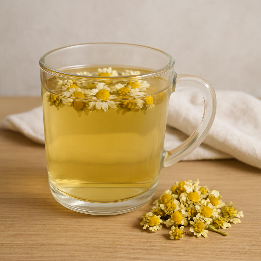 Infusión de manzanilla para el malestar estomacal