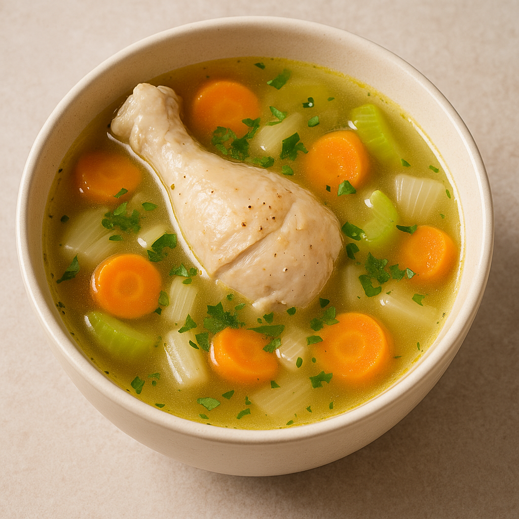 Sopa de pollo contra el resfriado