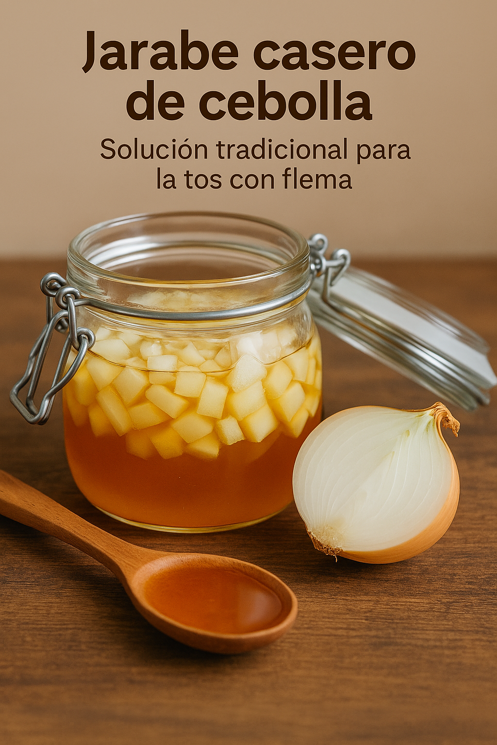 Jarabe casero de cebolla