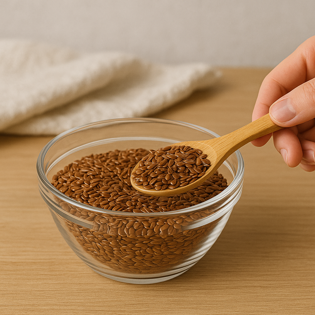 Semillas de lino para el tránsito intestinal
